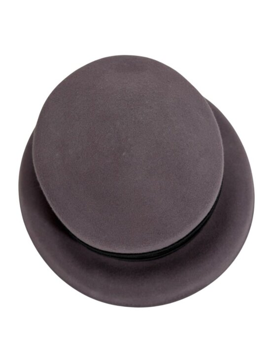 NWT ADORA Womens Wool Cloche Hat Black Velvet Satin Band Rhinestone Brooch main image 9